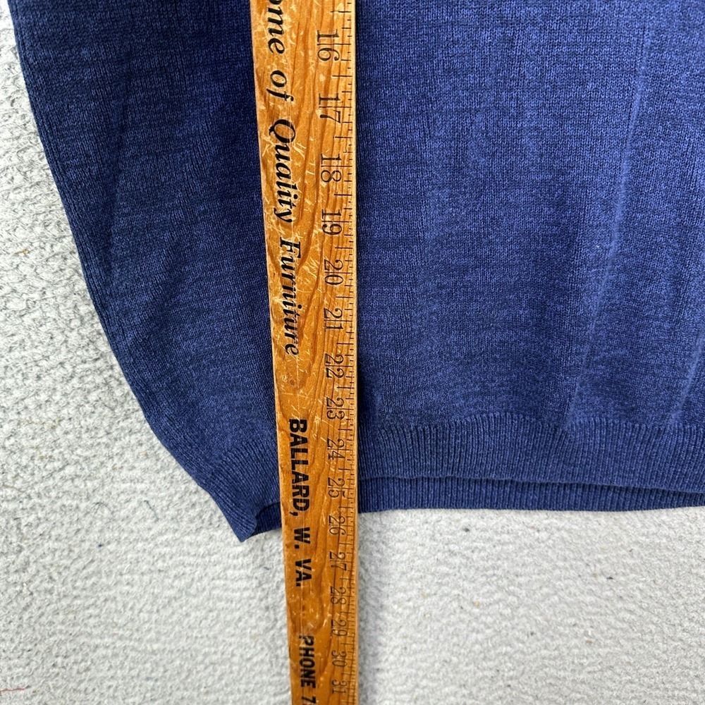 Tommy Bahama Mens XL Sweater V-Neck Navy Blue Silk Blend Pullover Authentic EUC - Picture 7 of 8